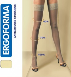 Чулки антиварикозные, Ergoforma (Эргоформа) р. 3 арт. 211 1 класс компрессии 18-22 мм телесные