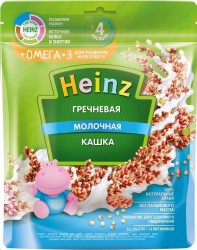 Каша молочная, Heinz (Хайнц) 200 г гречневая с омега-3 с 4 мес дой-пак