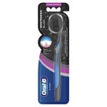 Зубная щетка, oral-b (Орал-би) 3Д Уайт блэк (блеск) отбеливание средней жесткости (с древесным углем)