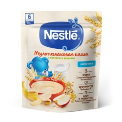 Каша молочная, Nestle (Нестле) 200 г мультизлаковая с яблоком и бананом с 6 мес